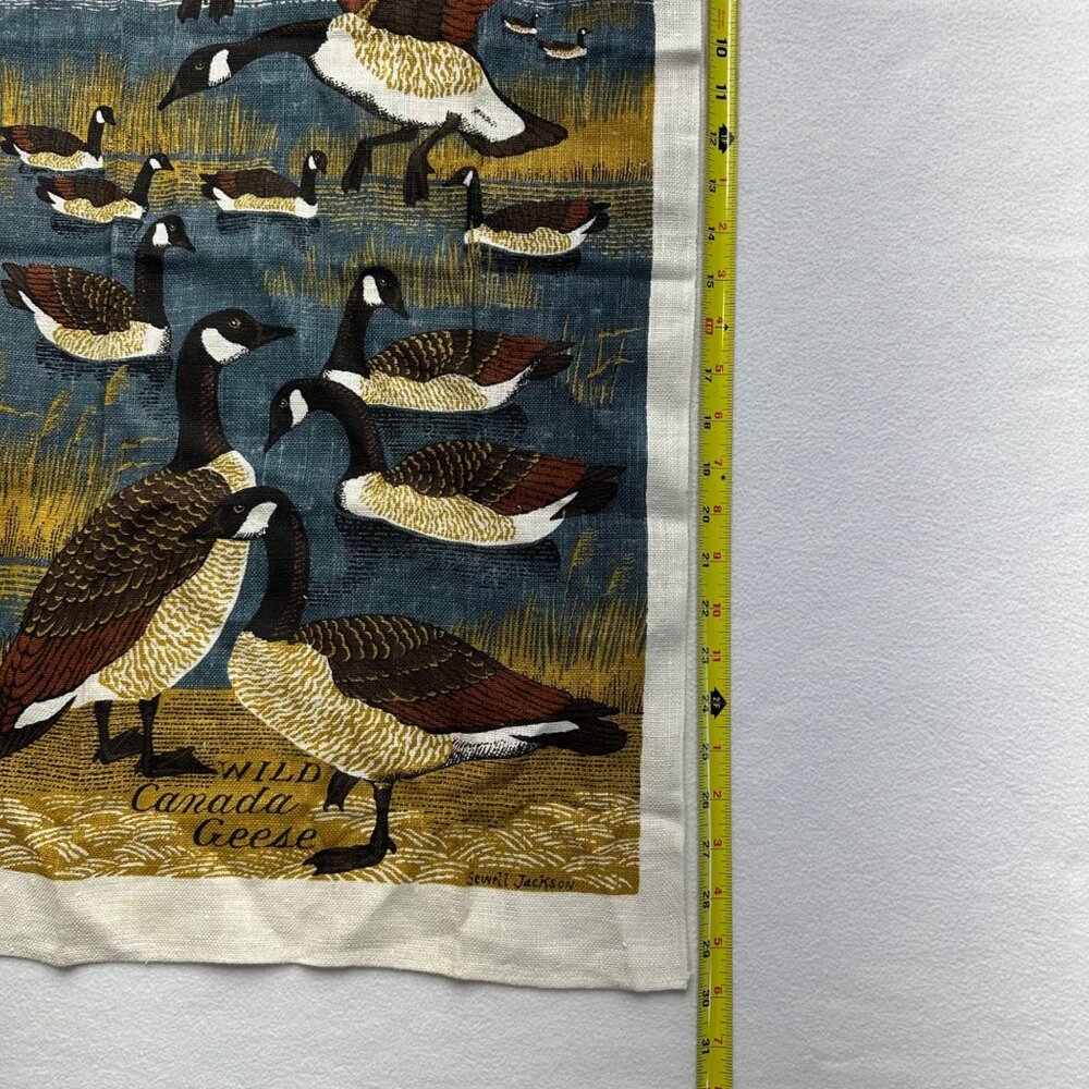 Sewell Jackson Wild Canada Geese Vintage Linen Dish Tea Towel Country Decor - Picture 5 of 7